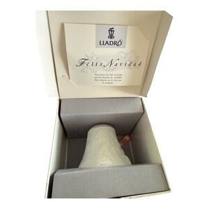 Lladró Feliz Navidad Porcelain Christmas Bell Ornament 1997 Spain w Original Box